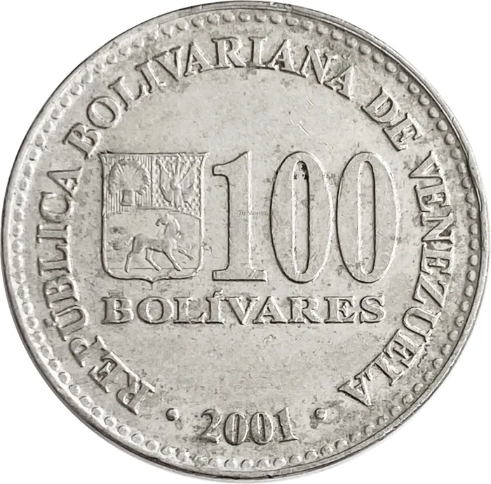 100 боливаров 2001 Венесуэла