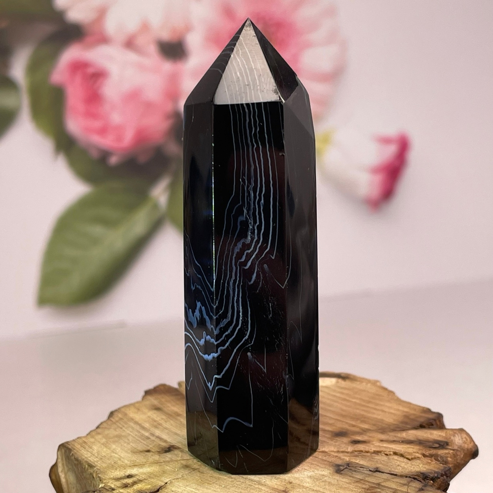 39462 Агат черный Кристалл 76мм