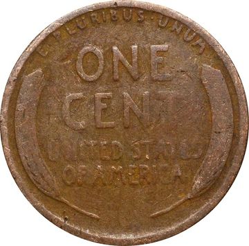 1 цент 1909-1942 США пшеничный цент (Wheat Penny)