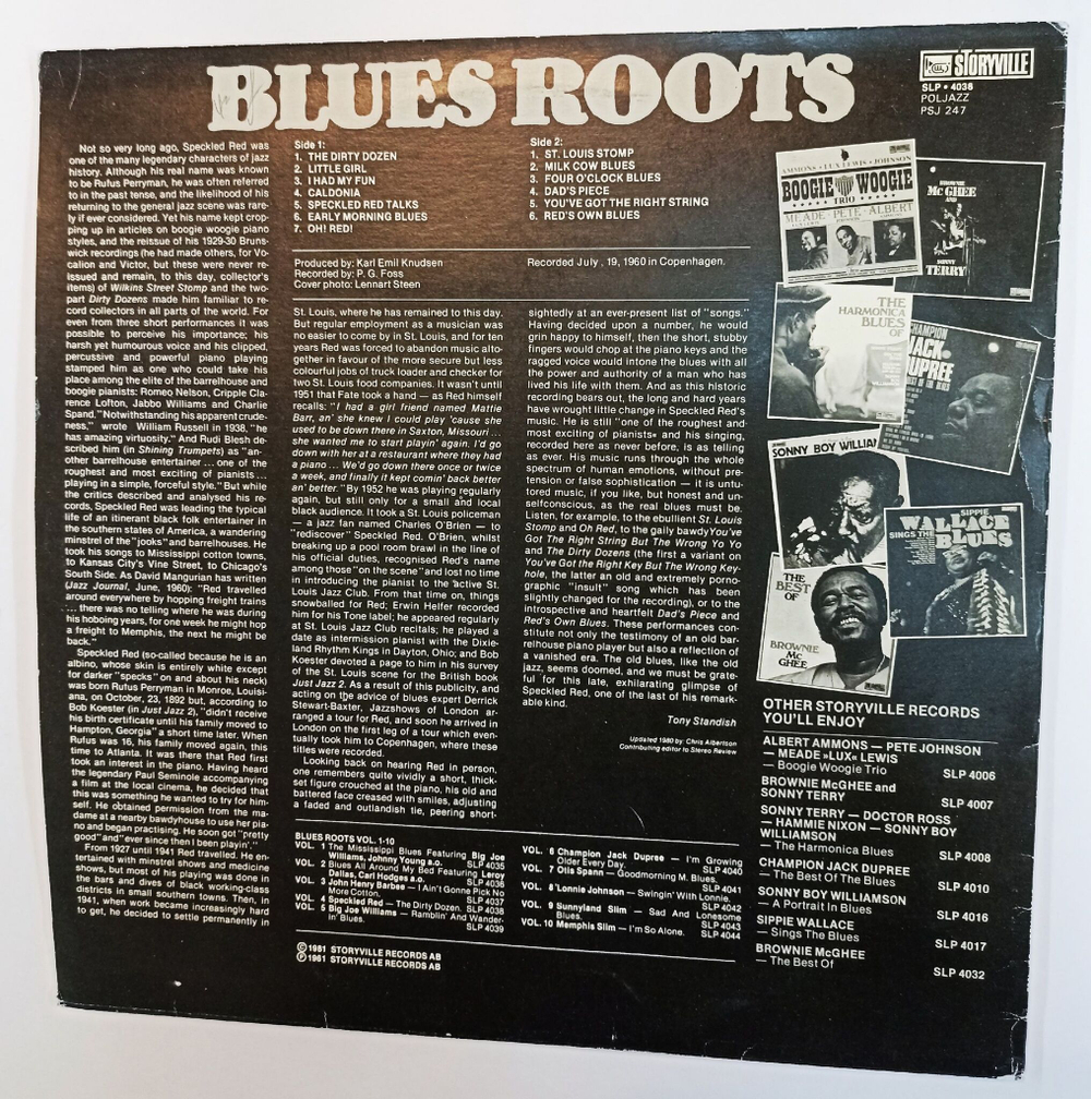 Винтажная виниловая пластинка LP Speckled Red The Dirty Dozen (Польша 1981)