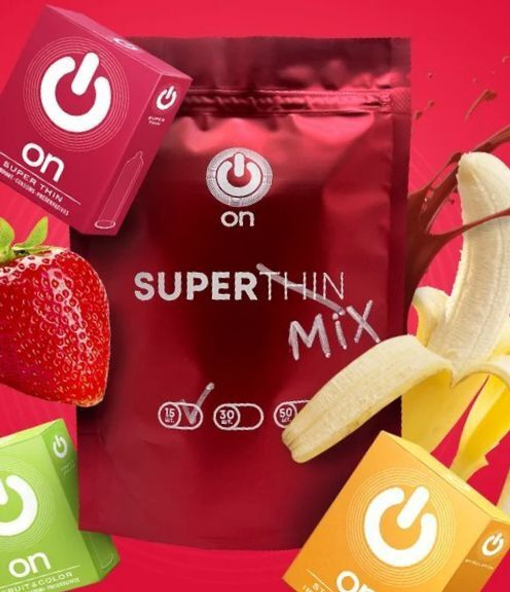 Ультратонкие презервативы ON Super Thin 15шт