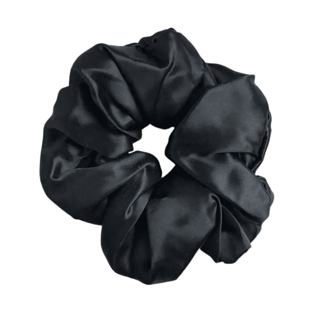 Шелковая резинка большая, черный