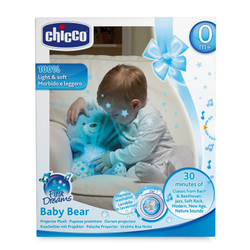 Chicco First Dreams - Плюшевый мишка с проектором Синий 80152