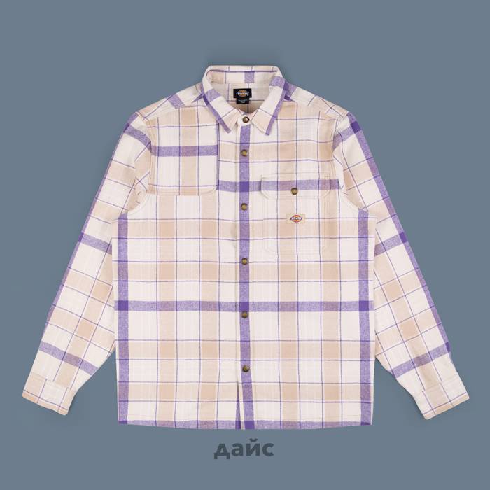 Рубашка мужская Dickies Nimmons Plaid Long Sleeve Shirt