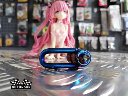 N1 КРЮЧОК БАГАЖНЫЙ Н/РЖ СТАЛЬ с стиле обожженный титан DIO AF / ZX