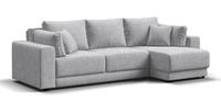 Угловой диван Босс Прайм ХЛ Шенилл Клауд серый