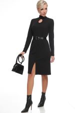 Платье-водолазка трикотажное с вырезом DStrend (Акция)