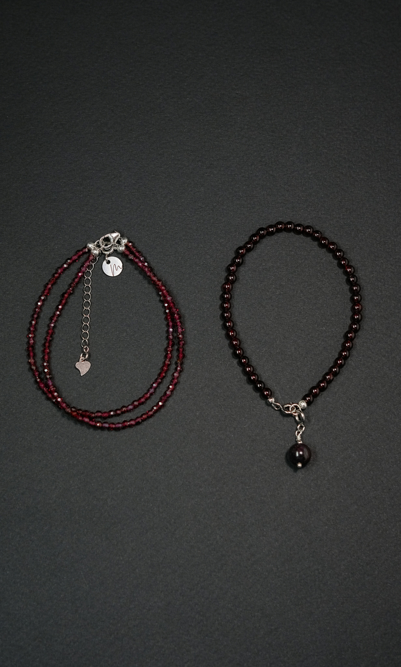 Колье Сотуар "Memo Flow" из граната