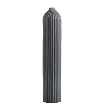 Свеча декоративная Tkano Edge 25.5см графитовая