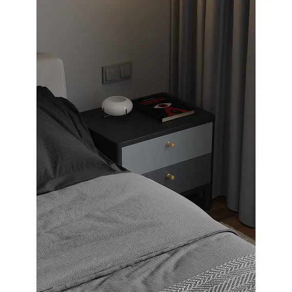 Тумба прикроватная saga, hordur, 55х40х50 см, черная