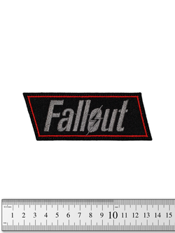 Шеврон Fallout надпись вышивка