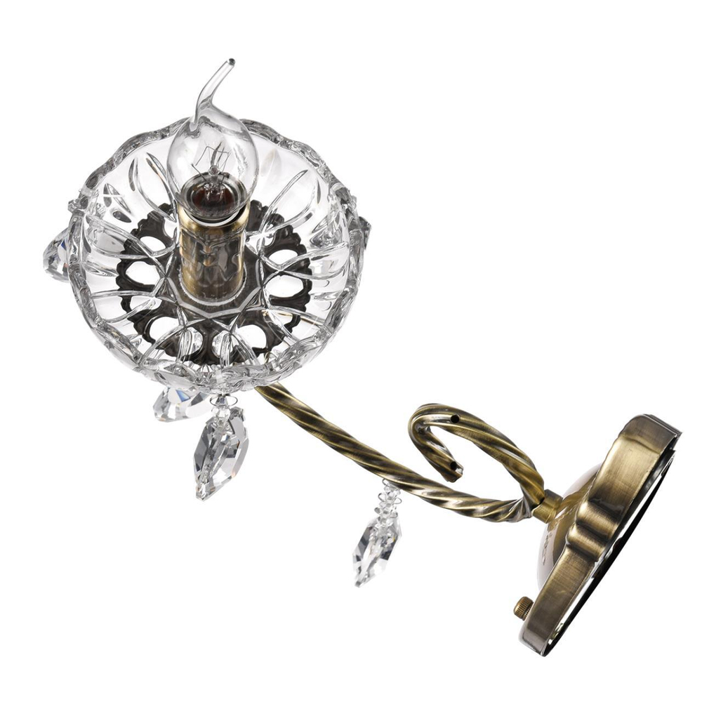 8190/1W CLASSI LN25 24 античная бронза, металл/хрусталь Бра E14 1*40W 220V LINN