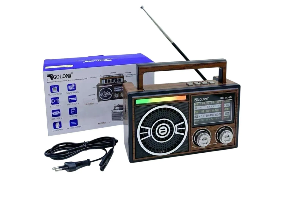 Радиоприемник с MP3 плеером и Bluetooth TWS AC/DC RX-1139D