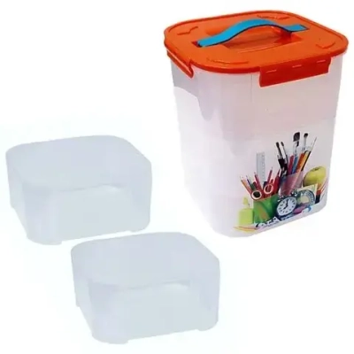 Контейнер для хранения ДЕКО 10л с вкладышами Канцтовары
