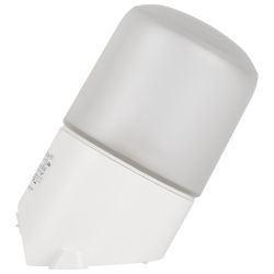 Светильник ЭРА НББ 01-60-002 для бани и сауны полиамид/стекло наклонный IP65 E27 max 60Вт белый НПБ400 | Светильники ЖКХ РБ