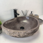 Раковина из речного камня RS-63421 (54*45*15) 0123