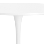 Стол LA ALTA TULIP D90 белый, каркас белый