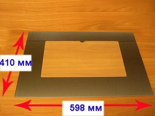 Стекло духовки наружное панорамное для газовой плиты Гефест ПГ 1200 С6 К19