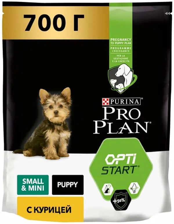 Сухой корм Pro Plan для щенков мелких и карликовых пород, с высоким содержанием курицы