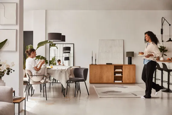 Abilen Сервант из дубового шпона 180 x 75 см