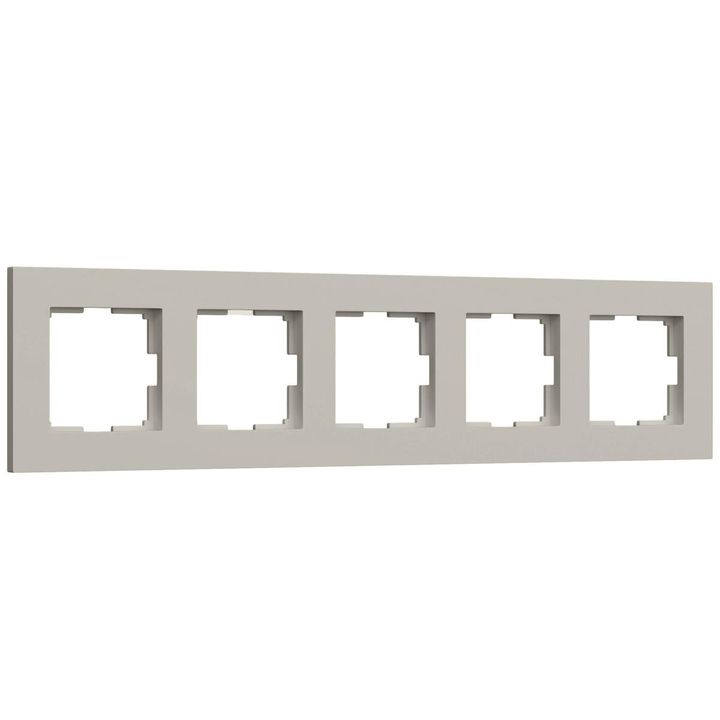 Рамка на 5 постов Werkel Slab дымчатый софт W0052917 a071630