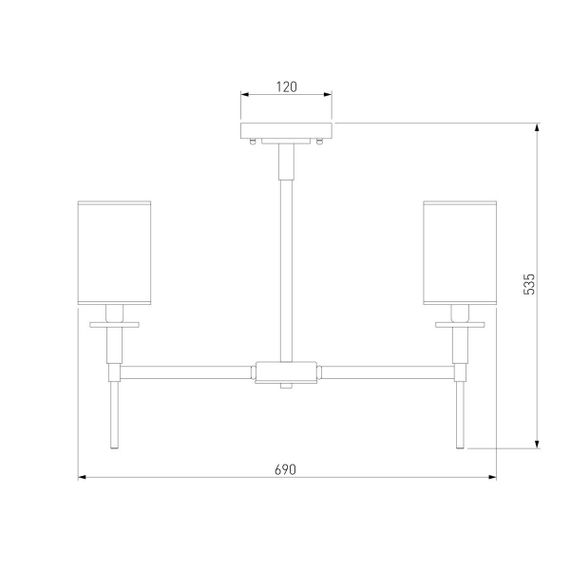Подвесная люстра Eurosvet Brielle 60132/6 хром
