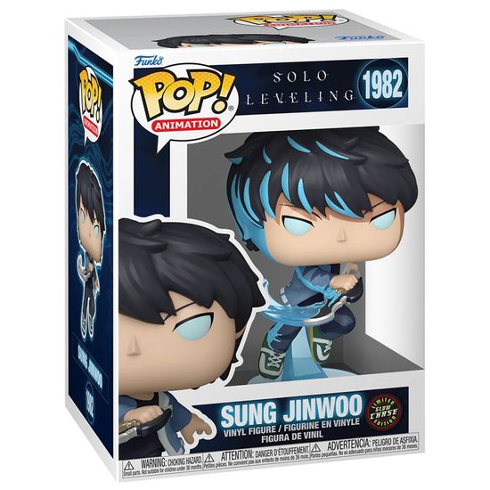 Фигурка Funko POP! Animation Solo Leveling Sung Jinwoo w/(GW) Chase (1982) 86843 / Фигурка Фанко ПОП! по мотивам аниме "Поднятие уровня в одиночку", Сон Джин Ву (ЧЕЙЗ)