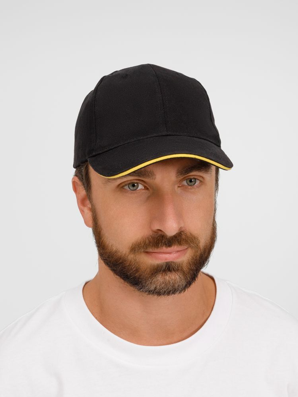 Бейсболка Buffalo, черная с желтым