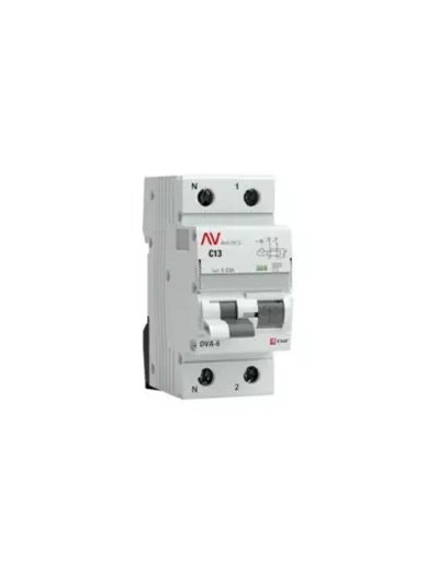 Дифференциальный автомат EKF DVA-6 1P+N 13А 30мА 6кА AVERES