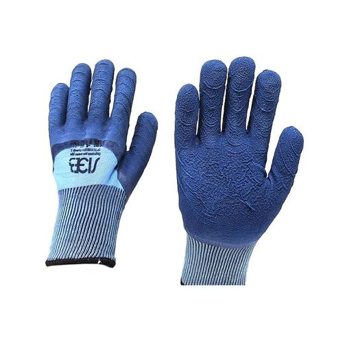 Перчатки полиэфирные с покрытием из вспененного латекса 3/4 утепленные