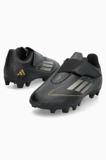 Бутсы adidas F50 Club Hook-and-Loop FxG Junior - черный