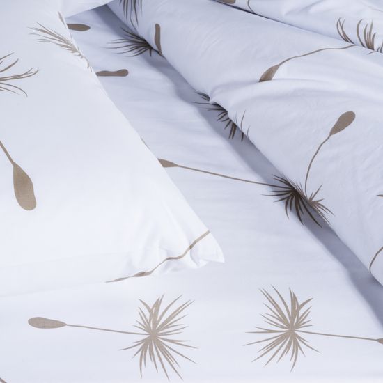 Простыня на резинке  Fiori 4,  120x200х30 , ранфорс  DOMTEKC