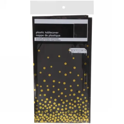 Скатерть «Руби» 137*183см цвет черный, пвх