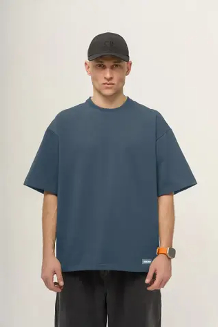 Футболка KUL'TURA OverSize "Basic" Синий