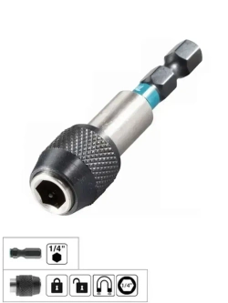 Makita E-08791 Ударная магнитная втулка 60 мм 1/4" шестигранный адаптер держатель бит с длительным сроком службы аксессуары для электроинструмента