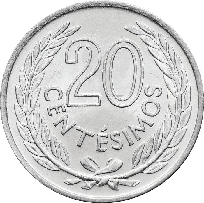 20 сентесимо 1965 Уругвай