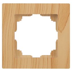 Рамка для розеток и выключателей Intro Accent 6-501-11 на 1 пост, СУ, сосна