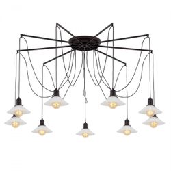 Citilux Эдисон CL451292 Люстра паук Венге