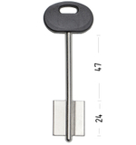 Заготовка сувальдного ключа 10631 MTR8DP