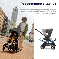 Прогулочная коляска Bugaboo Dragonfly complete Black/Forest Green-Forest Green