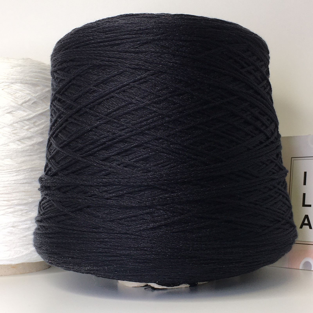 SETA CATENELLA - FB silk; 100% шёлк; 280м/100гр; col. 4210 NERO чёрный.