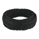 Ретро кабель витой 2х2,5 (черный) 50 м W6452608