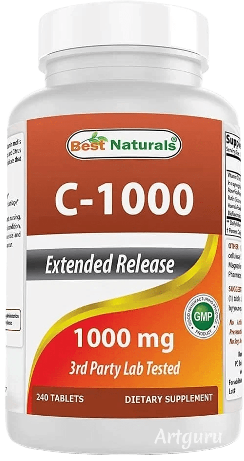 Best Naturals Vitamin C 1000 mg 120 caps, Витамин С !!!Срок 08.2025
