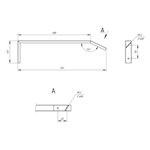 Кронштейн для школьных досок ЭРА SPO-SCHOOL-SET для светильников ДПО в комплекте 2шт нагрузка<1кг