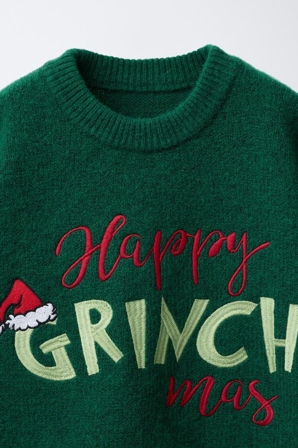 ZARA ВЯЗАНЫЙ ДЖЕМПЕР THE GRINCH ™ DR. SEUSS ENTERPRISES ©, ЗЕЛЕНЫЙ