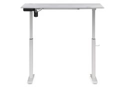 Компьютерный стол Маркос с механизмом подъема 120х75х75 белый / шагрень белая