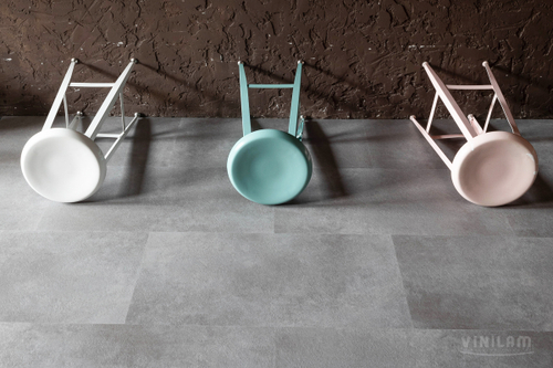 LVT-плитка VINILAM 61609 Цемент (4,56) клеевой