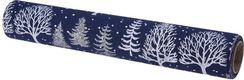 Новогодняя дорожка для стола Морозное утро 28х250 см., узор деревья, Koopman (767611430/1)