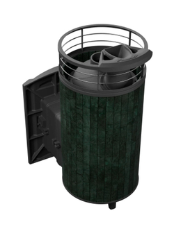 Печь банная «Атмосфера XL» Верде Гватемала ЛАМЕЛЬ+СЕТКА