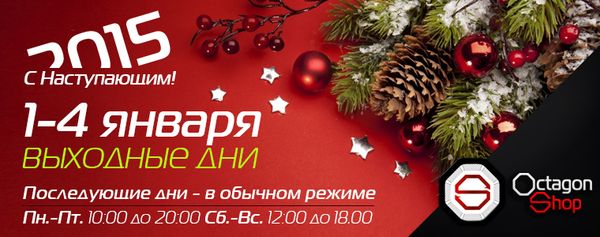 1-4 января 2015 г. - ВЫХОДНЫЕ ДНИ.